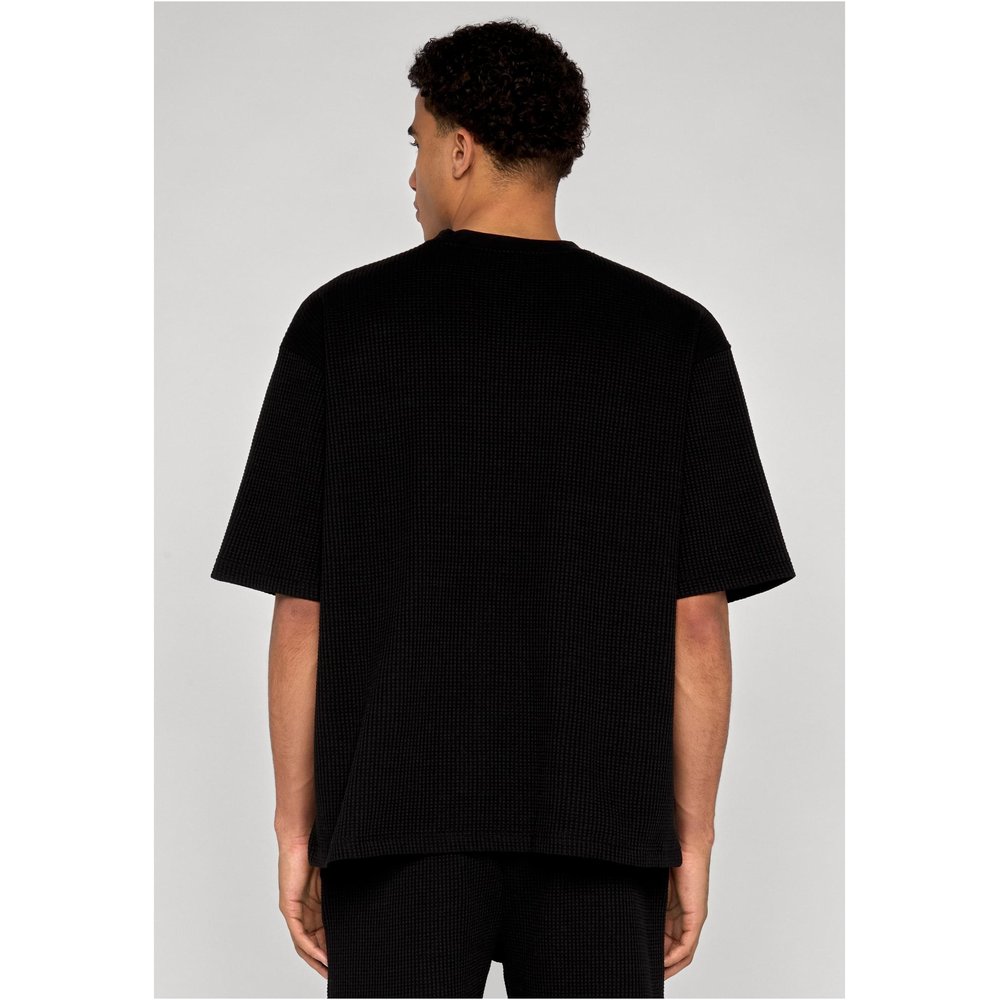 Urban Classics - Thermal Waffle Herren TShirt - Schwarz